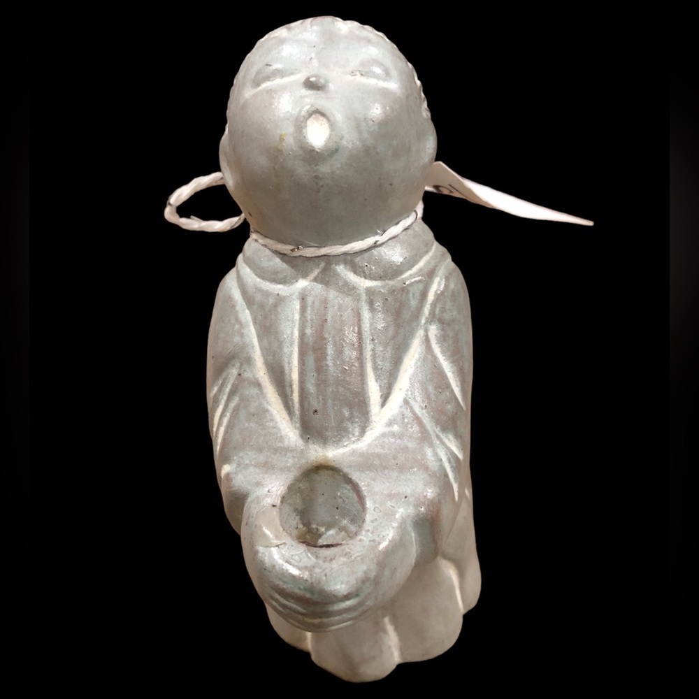 Isabel Bloom/ vintage/ Cherub Girl/signed not dated /sculpture/concrete figurine